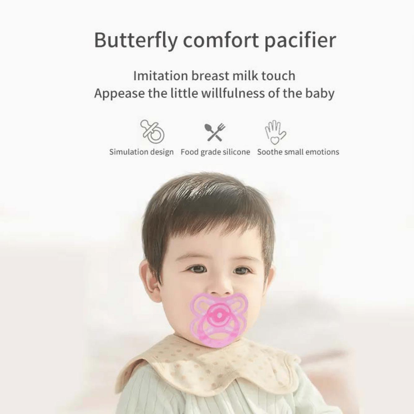BABYDISE Butterfly Baby Pacifier